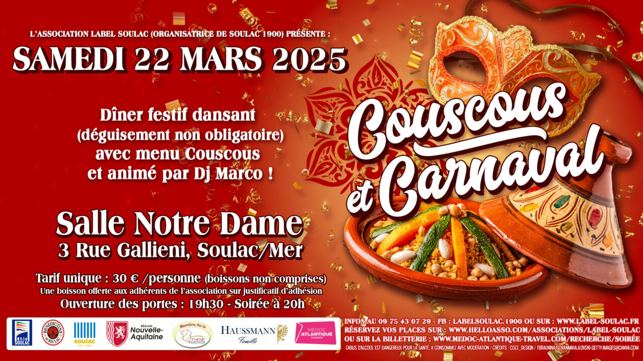 couscous et carnaval - samedi 22 Mars 202525